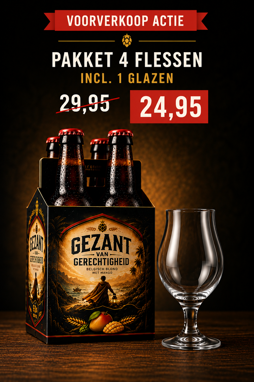 Pakket 4 flessen